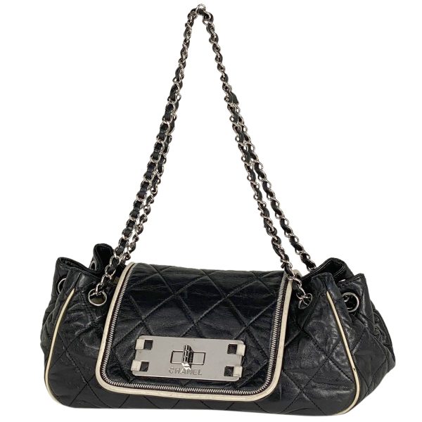 1000070970554 11 Chanel Logo Chain Shoulder Bag Matelasse Handbag Turnlock Black