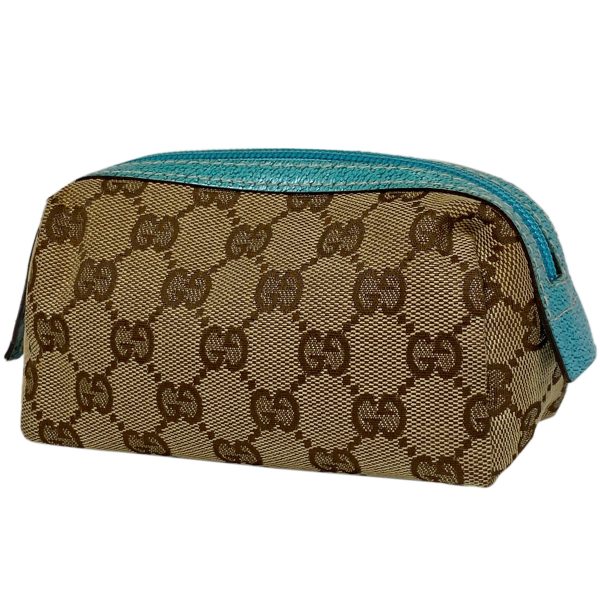 1000070979328 11 Gucci GG Pattern Pouch Makeup Cosmetic Accessory Case Canvas Brown