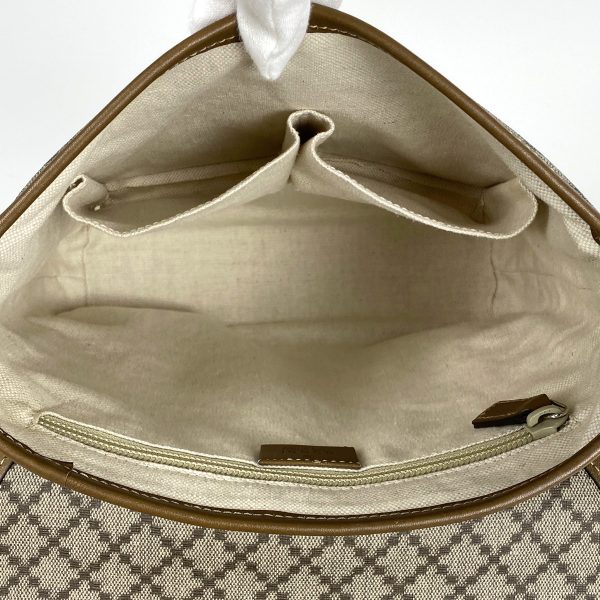 1000070990088 17 Gucci Diamante Shoulder Bag Crossbody Coated Canvas Womens Beige