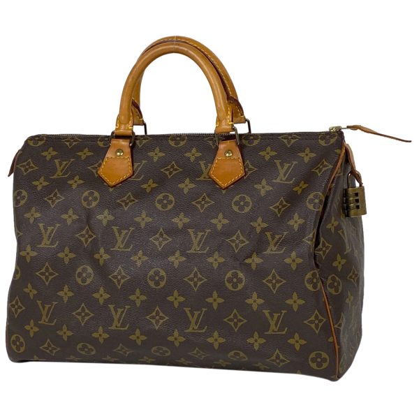 1000070995243 11 Louis Vuitton Speedy 35 Boston Bag Monogram Brown