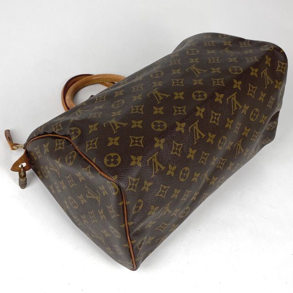 1000070995243 12 Louis Vuitton Speedy 35 Boston Bag Monogram Brown