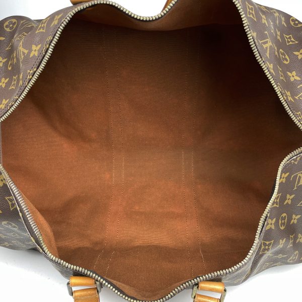 1000071020807 19 Louis Vuitton Keepall 55 Travel Bag Monogram Brown