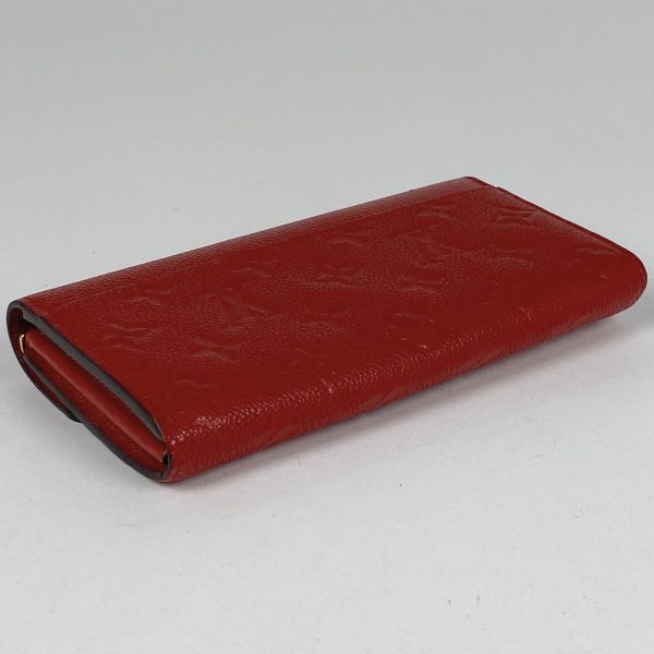 1000071453797 12 Louis Vuitton Portefeuille Sarah Monogram Empreinte Bifold Long Wallet Red