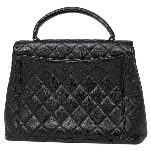 1000071471753 13 Chanel Cocomark Matelasse Handbag Caviar Skin Black