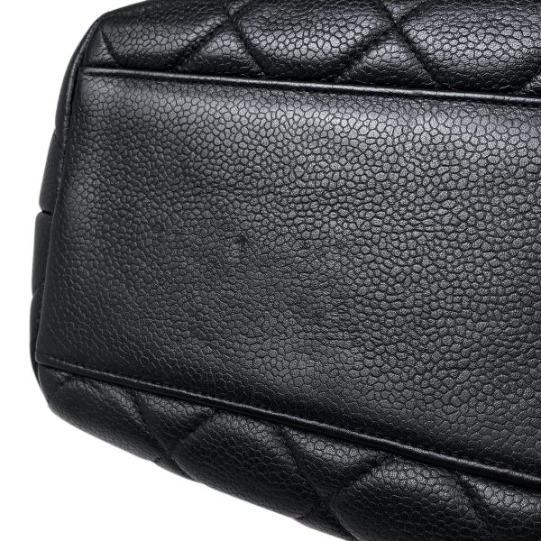 1000071471753 15 Chanel Cocomark Matelasse Handbag Caviar Skin Black