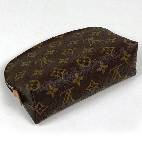 1000071490174 12 Louis Vuitton Pochette Cosmetic Makeup Pouch Monogram Brown