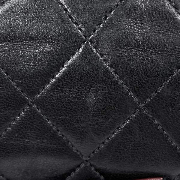 1000071688595 15 Chanel Coco Mark Chain Shoulder Bag Matelasse Shoulder Bag Leather Black