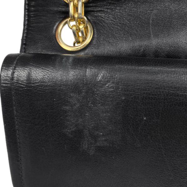 1000071688595 20 Chanel Coco Mark Chain Shoulder Bag Matelasse Shoulder Bag Leather Black