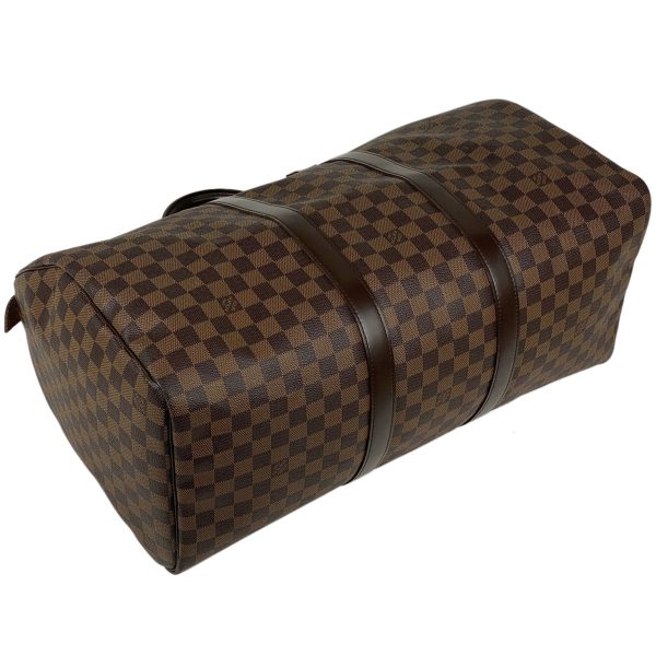 1000071701775 12 Louis Vuitton Keepall 50 Boston Bag Damier Brown