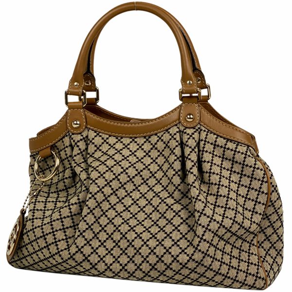 1000071703953 11 Gucci Diamante Sookie Handbag Shoulder Bag Canvas Womens Brown