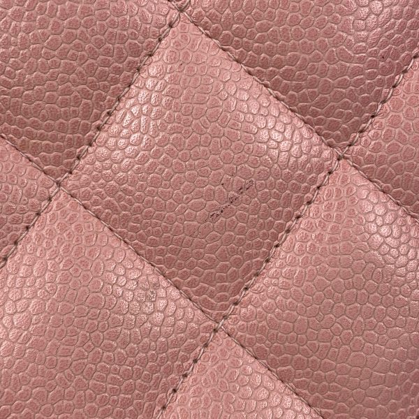 1000071714447 16 Chanel Reprint Tote Coco Mark Handbag Tote Bag Caviar Skin Pink