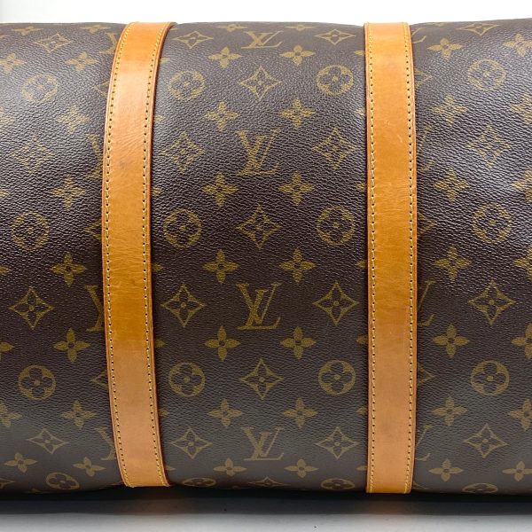 1000071717981 12 Louis Vuitton Keepall 55 Travel Business Boston Bag Monogram Brown