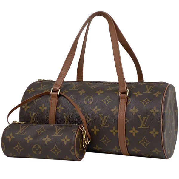 1000071722893 11 Louis Vuitton Papillon 30 Monogram Barrel Bag Black