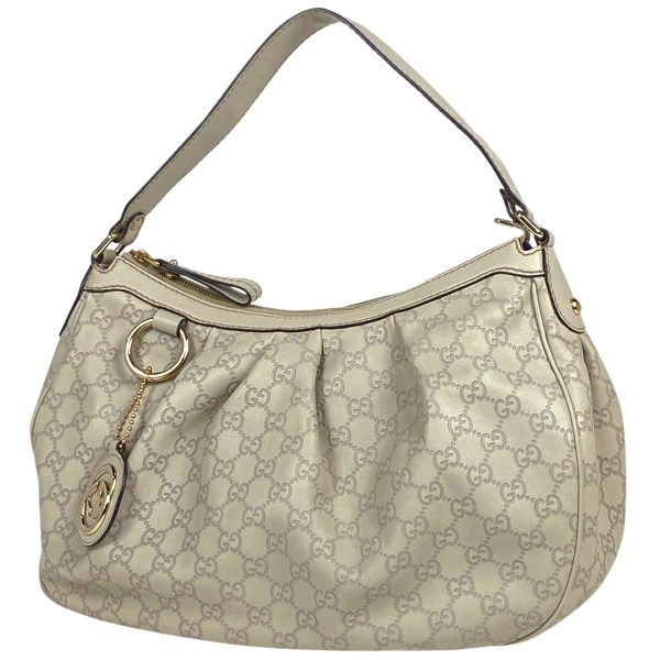 1000071725528 11 Gucci Guccisima Shoulder Bag Abbey One Shoulder Shima Leather White