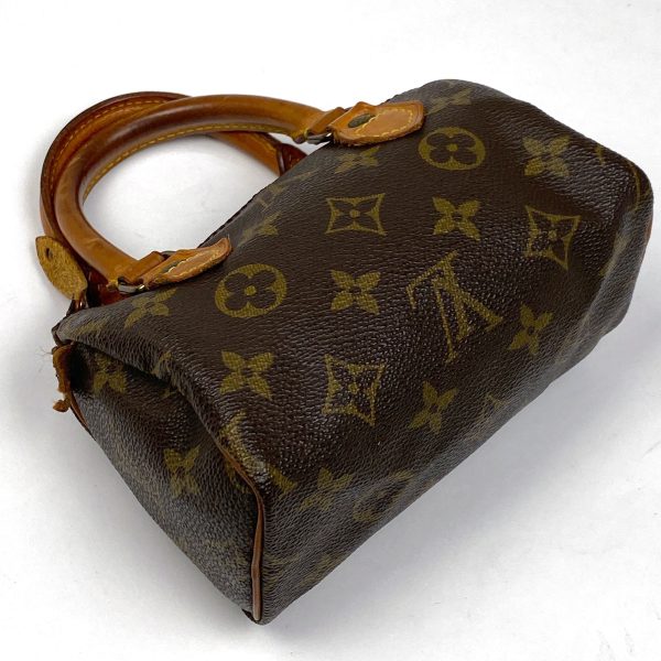 1000071754764 12 Louis Vuitton Mini Speedy Monogram Shopping Handbag Brown