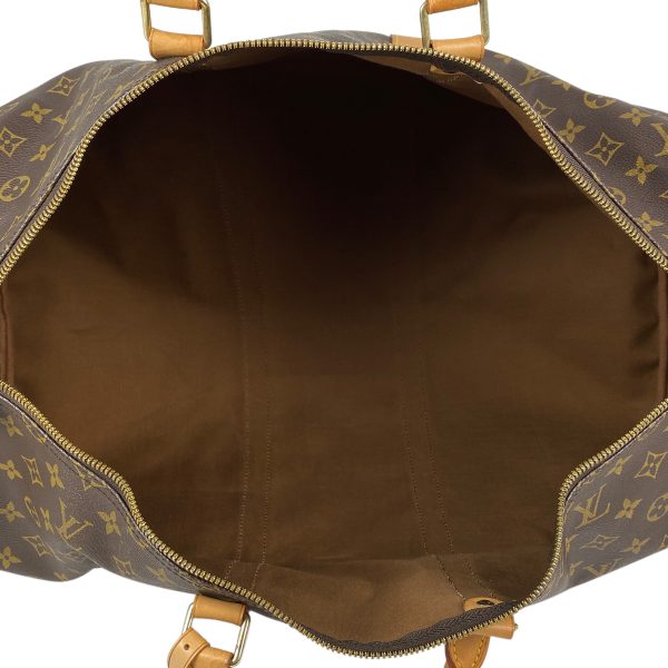 1000071794999 17 Louis Vuitton Keepall Bandouliere 55 Monogram Boston Bag Brown