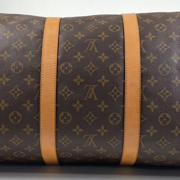 1000071804643 12 Louis Vuitton Keepall 55 Travel Boston Bag Monogram Brown