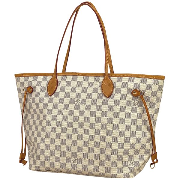 1000071806371 11 Louis Vuitton Neverfull MM Damier Tote Bag White