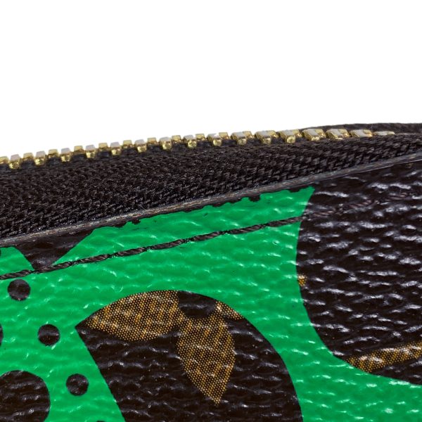 1000071842546 15 Louis Vuitton Kusama Pumpkin Dot Long Wallet Monogram Green