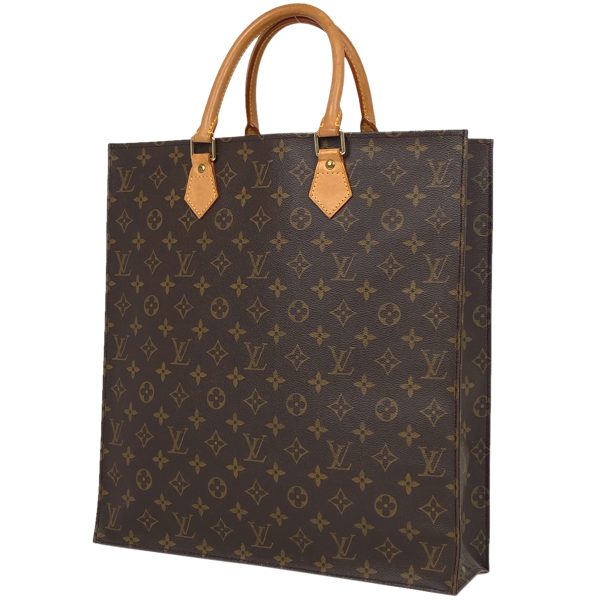 1000071891414 11 Louis Vuitton Sac Pla Monogram Handbag Brown