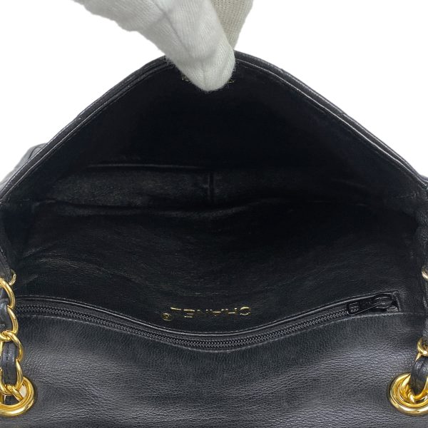 1000071973462 22 Chanel Coco Mark Chain Shoulder Bag Matelasse Shoulder Bag Leather Black