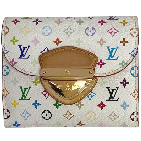 1000072041856 11 Louis Vuitton Portefeuille Joy Monogram Multicolor Trifold Wallet White