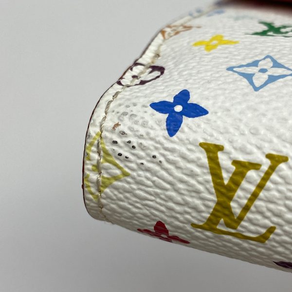 1000072041856 12 Louis Vuitton Portefeuille Joy Monogram Multicolor Trifold Wallet White