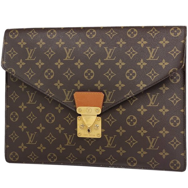 1000072353119 11 Louis Vuitton Clutch Bag Monogram Brown