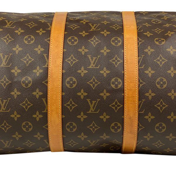 1000072353553 12 Louis Vuitton Keepall Bandouliere 55 Boston Bag Monogram Brown