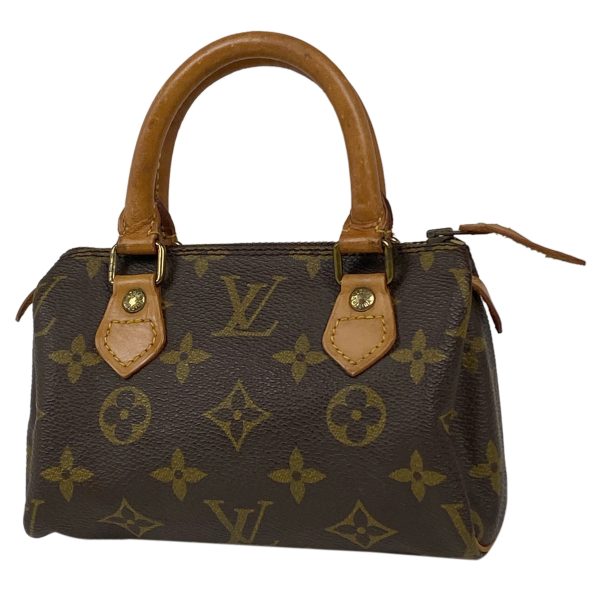 1000072353577 11 Louis Vuitton Mini Speedy Shopping Handbag Brown