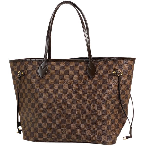 1000072386469 11 Louis Vuitton Neverfull MM Shopping Tote Bag Damier Brown