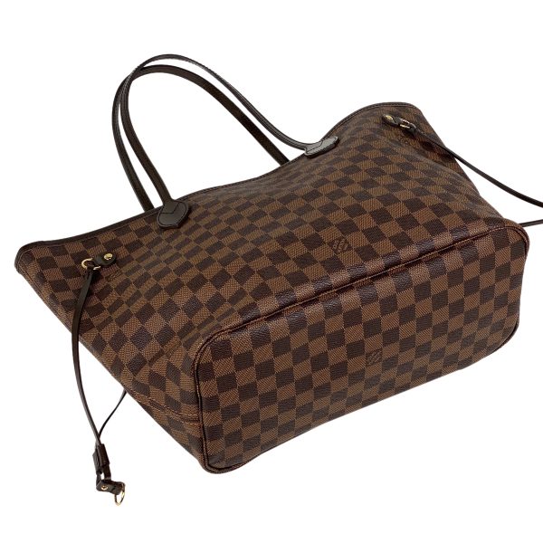 1000072386469 12 Louis Vuitton Neverfull MM Shopping Tote Bag Damier Brown