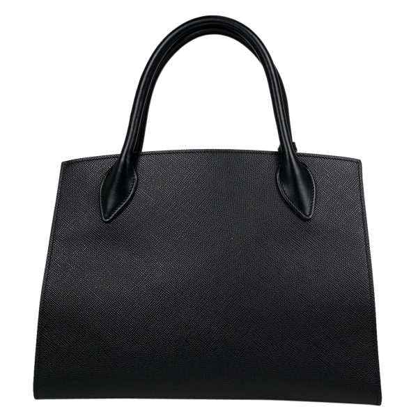 1000072422785 13 Prada Monochrome Saffiano Leather 2WAY Shoulder Handbag Black