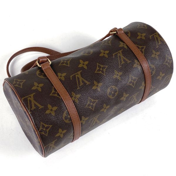 1000072520627 12 Louis Vuitton Papillon 26 Tube Type Handbag Monogram Brown