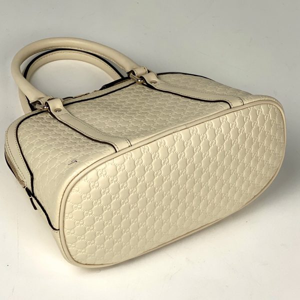 1000072701576 12 Gucci Micro Gucci Shima 2WAY Shoulder Bag Handbag Shima Leather Off White