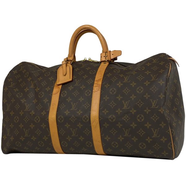 1000072990710 11 Louis Vuitton Keepall 55 Travel Boston Bag Monogram Brown