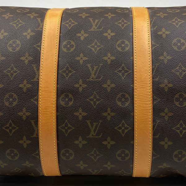 1000072990710 12 Louis Vuitton Keepall 55 Travel Boston Bag Monogram Brown