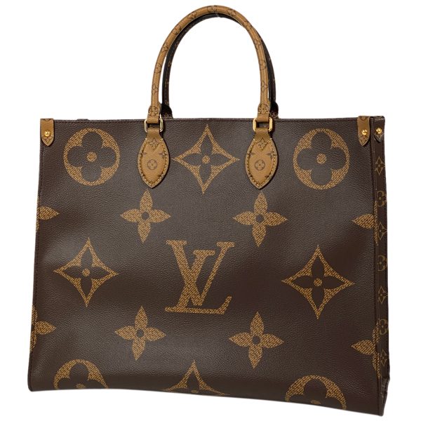 1000073081493 11 Louis Vuitton On the Go GM Monogram Reverse 2way Shoulder Bag Brown