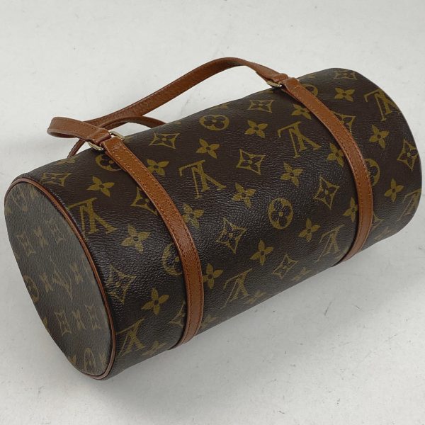 1000073086115 12 Louis Vuitton Papillon 26 Tube Type Handbag Monogram Brown