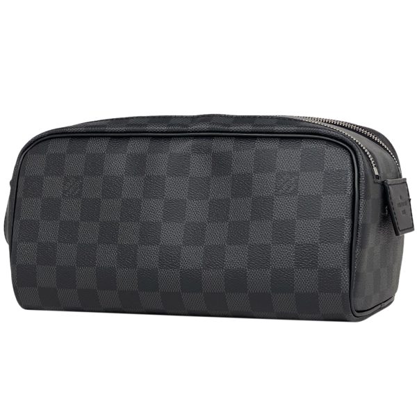 1000073089383 11 Louis Vuitton Dop Kit Pouch Travel Bag Damier Graphite Black