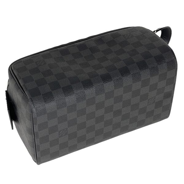 1000073089383 12 Louis Vuitton Dop Kit Pouch Travel Bag Damier Graphite Black