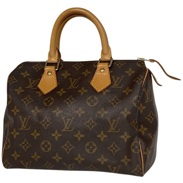 1000073089666 11 Louis Vuitton Speedy 25 Boston Bag Commuter Handbag Monogram Brown