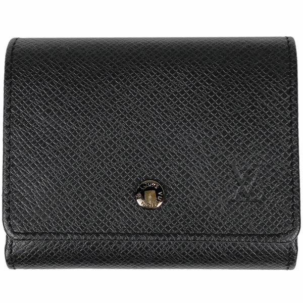 1000073237883 11 Louis Vuitton Portomone Sergey Card Holder Taiga Noir Black