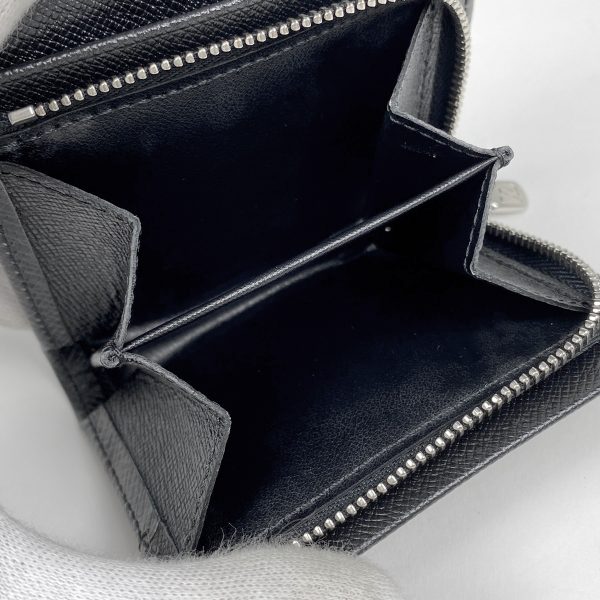 1000073237883 15 Louis Vuitton Portomone Sergey Card Holder Taiga Noir Black