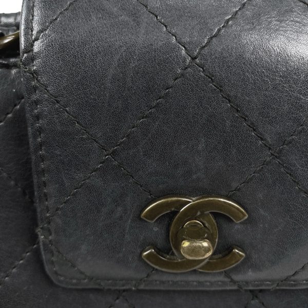 1000073240302 21 Chanel Cocomark Matelasse Handbag Black