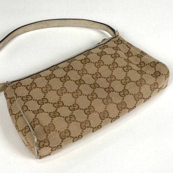 1000073241545 12 Gucci GG Pattern Accessory Pouch Handbag GG Canvas Beige