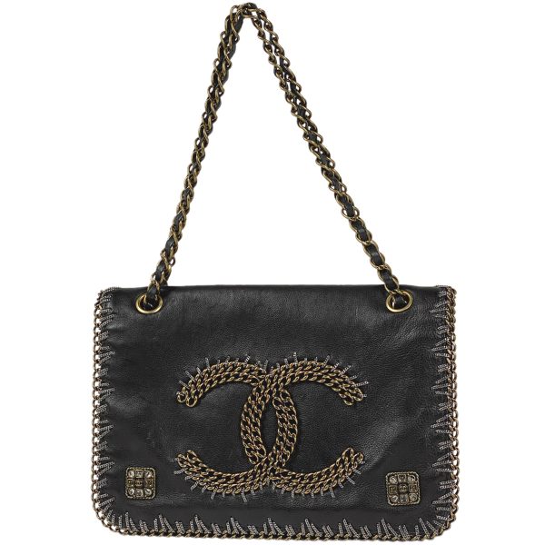 1000073247165 11 Chanel Coco Mark Chain Shoulder Bag Handbag Shoulder Bag Leather Black