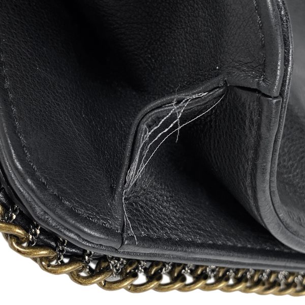 1000073247165 15 Chanel Coco Mark Chain Shoulder Bag Handbag Shoulder Bag Leather Black