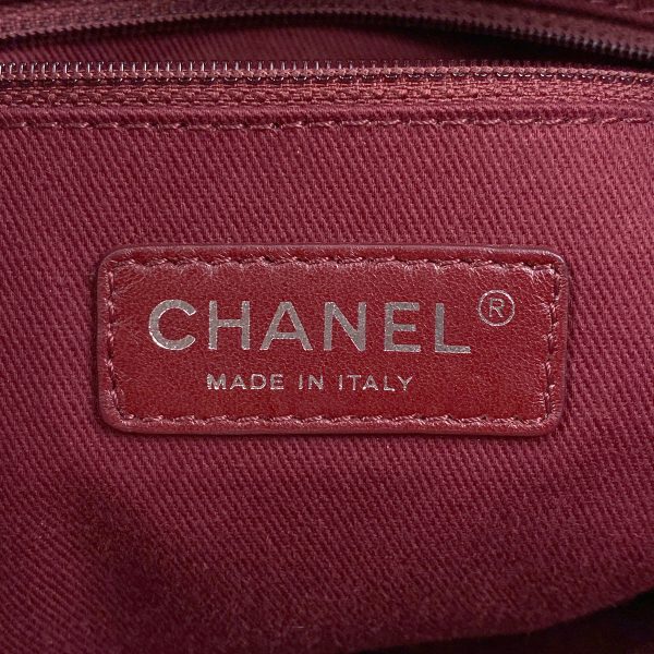 1000073247172 22 Chanel Deauville Chain Tote Bag Shoulder Bag Coco Mark PM Tote Bag Canvas Red