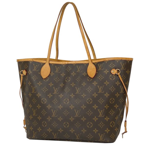 1000073251421 11 Louis Vuitton Neverfull MM Shoulder Bag Monogram Brown